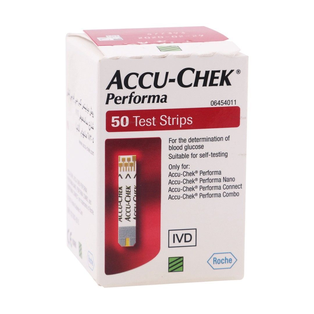 Accu-Chek Performa Blood Glucose Test Strips, 50 Pieces