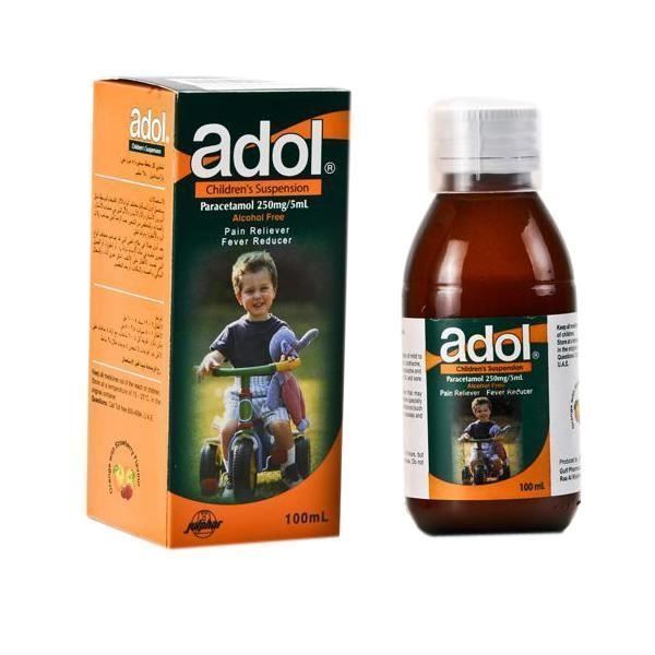 Adol Children'S Suspension Paracetamol 250Mg 100Ml