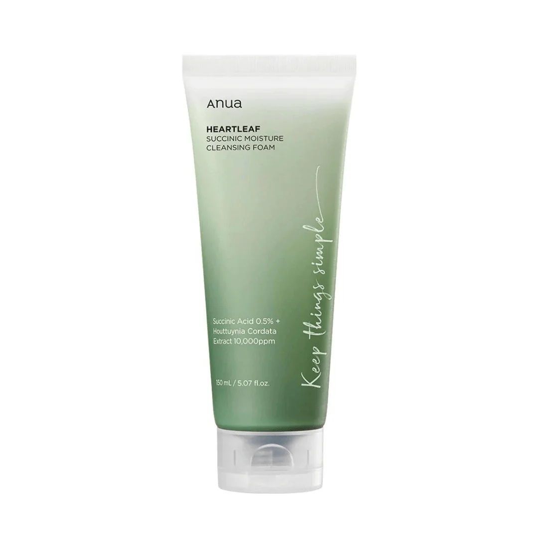 Anua Heartleaf Succinic Moisture Cleansing Foam, 150ml