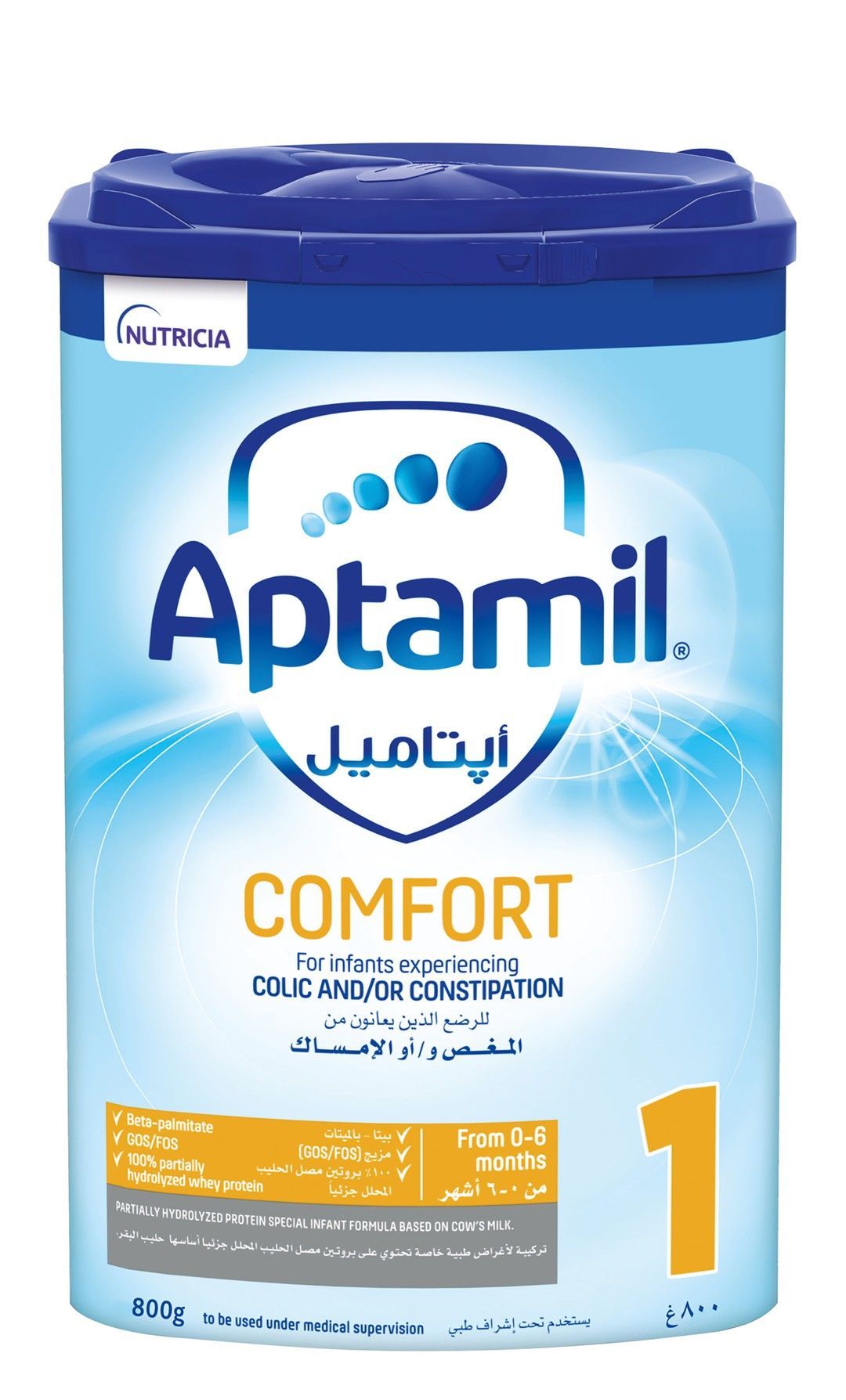 Aptamil Comfort Infant Milk Formula Stage 1 for 0-6 Months, 800g