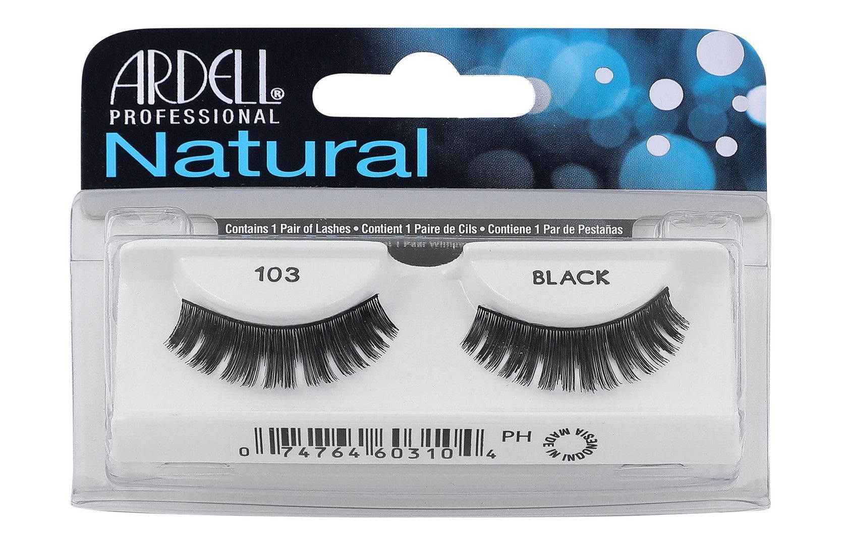 Ardell Natural Reusable Eyelashes - Black 103, 1 Pair