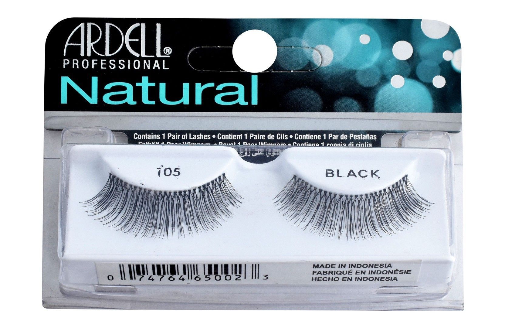 Ardell Natural Reusable Lashes Black 105, 1 Pair