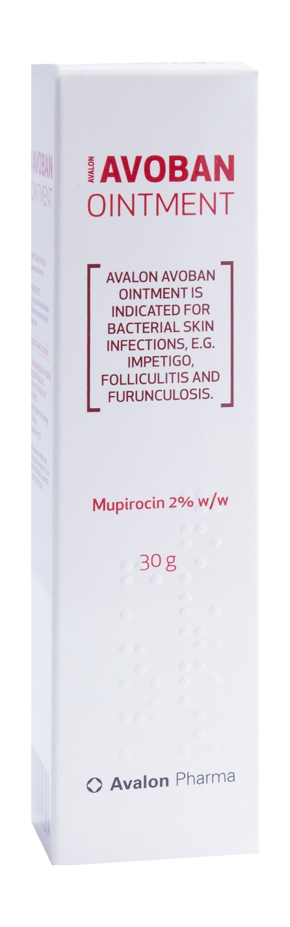 Avalon Avoban 2% Mupirocin Ointment for Bacterial Skin Infections, 30g