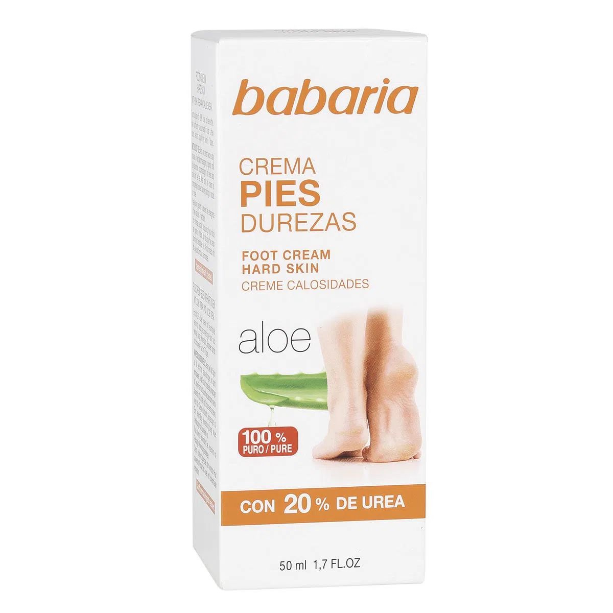 Babaria Hard Skin Aloe Vera Foot Cream, 50ml