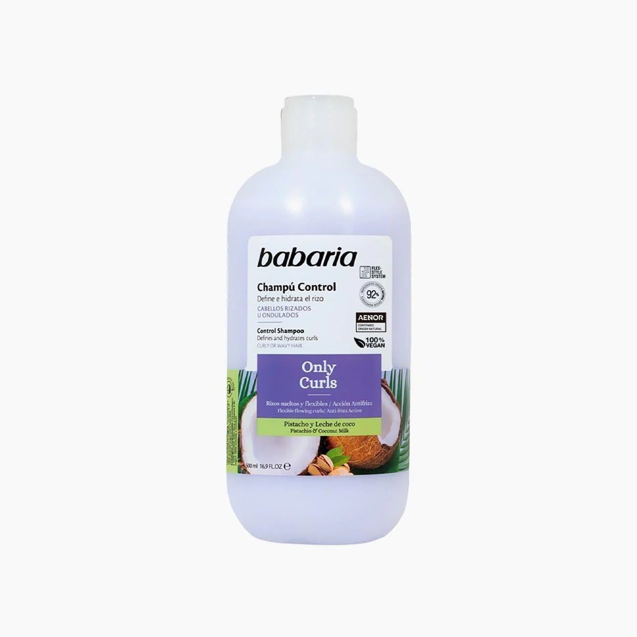 Babaria Only Curls Control Shampoo, 500ml