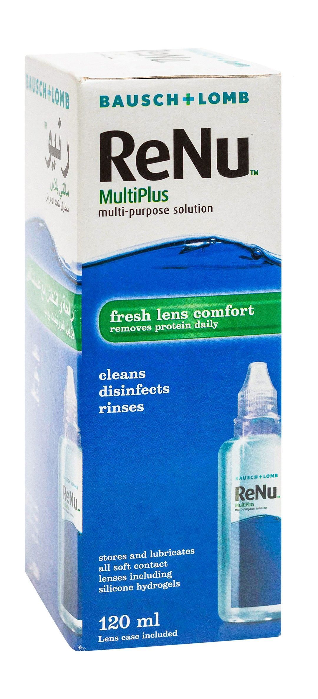 Bausch & Lomb Renu Multiplus Sterile Multipurpose Soft Contact Lens Solution, 120ml