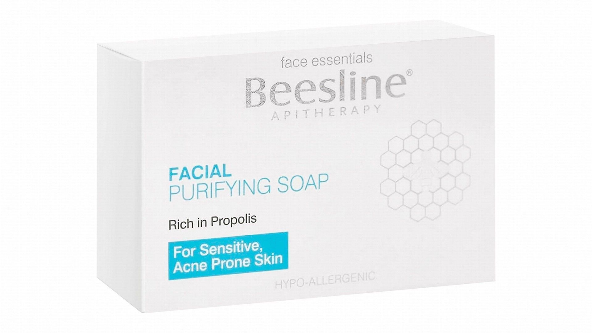 Beesline Hypoallergenic Facial Purifying Soap Bar for Sensitive & Acne-Prone Skin, 85g