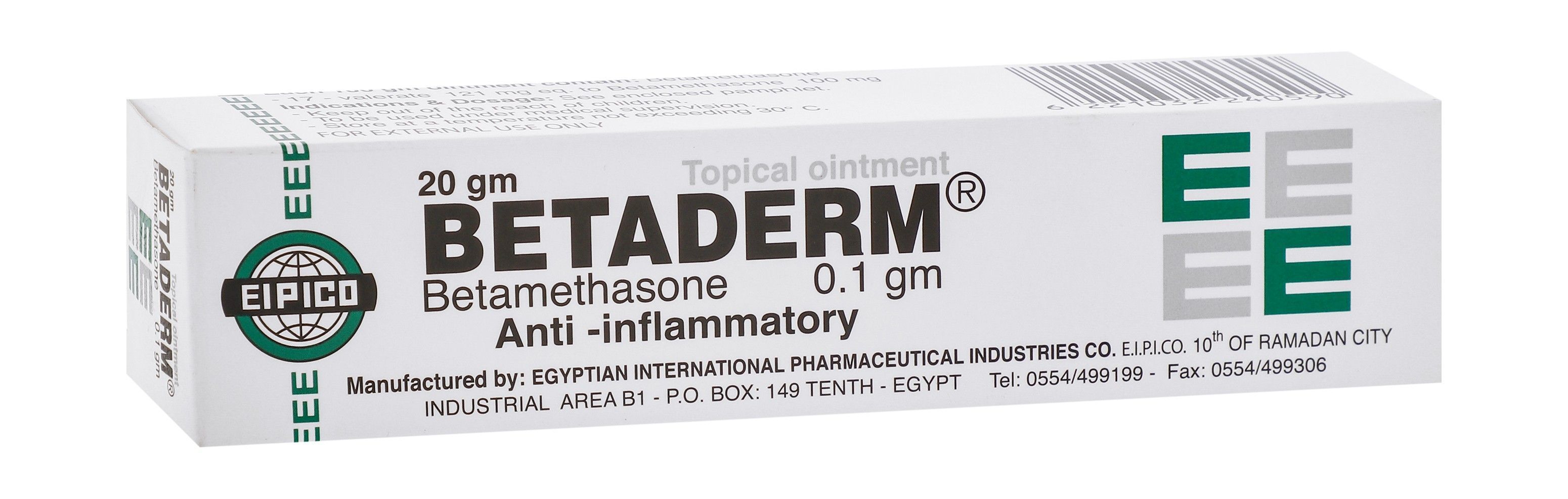 Betaderm 0.1gm Betamethasone Anti Inflammatory Topical Ointment, 20g
