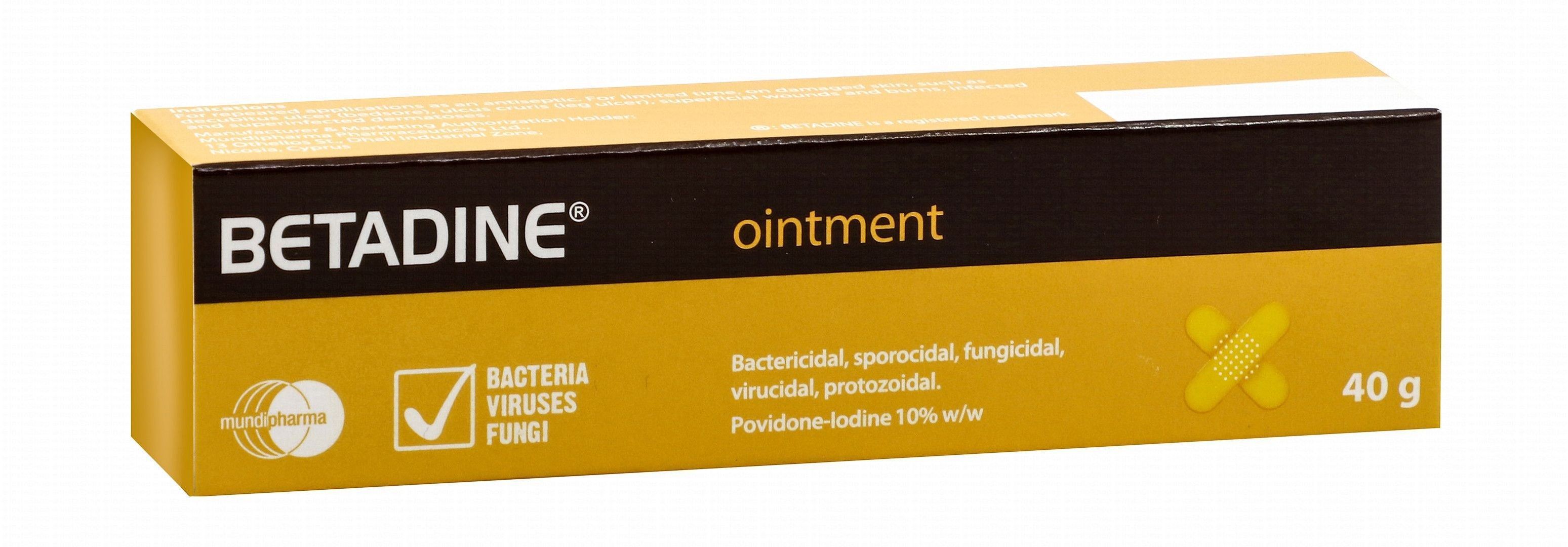 Betadine 10% Povidone Iodine Antiseptic Ointment, 40g