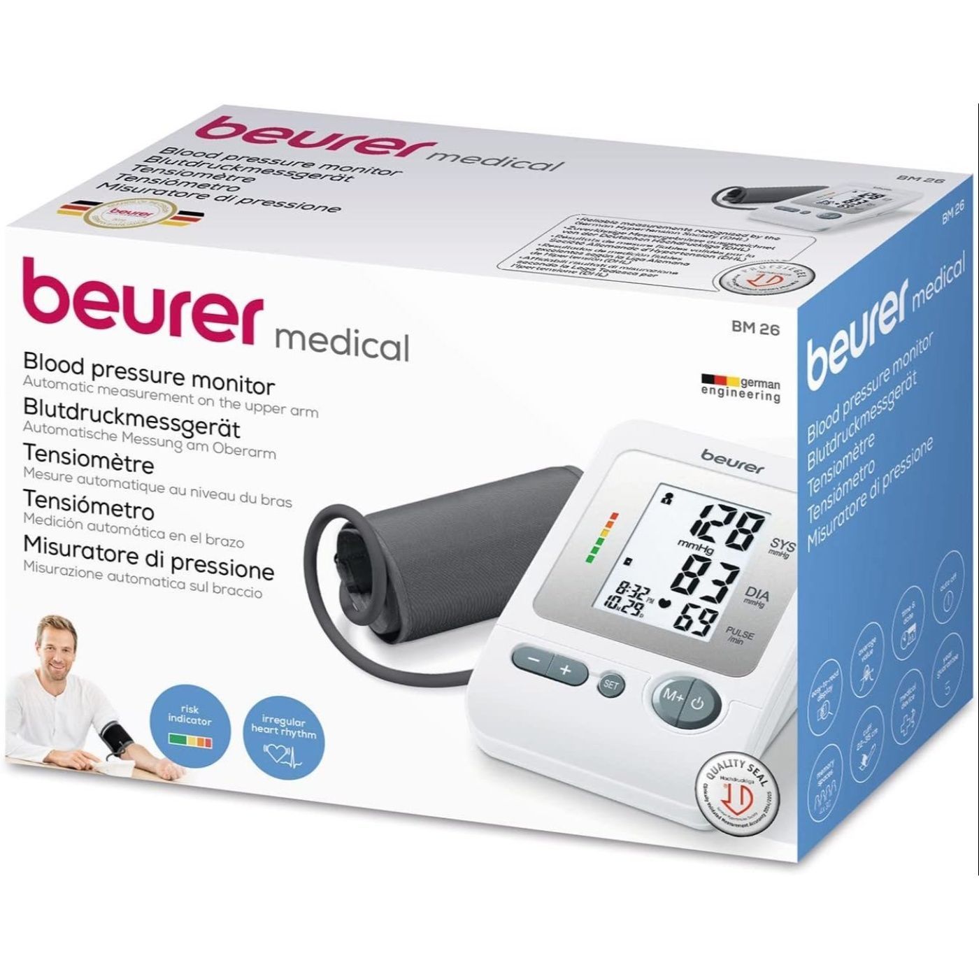 Beurer Upper Arm Blood Pressure Monitor BM26