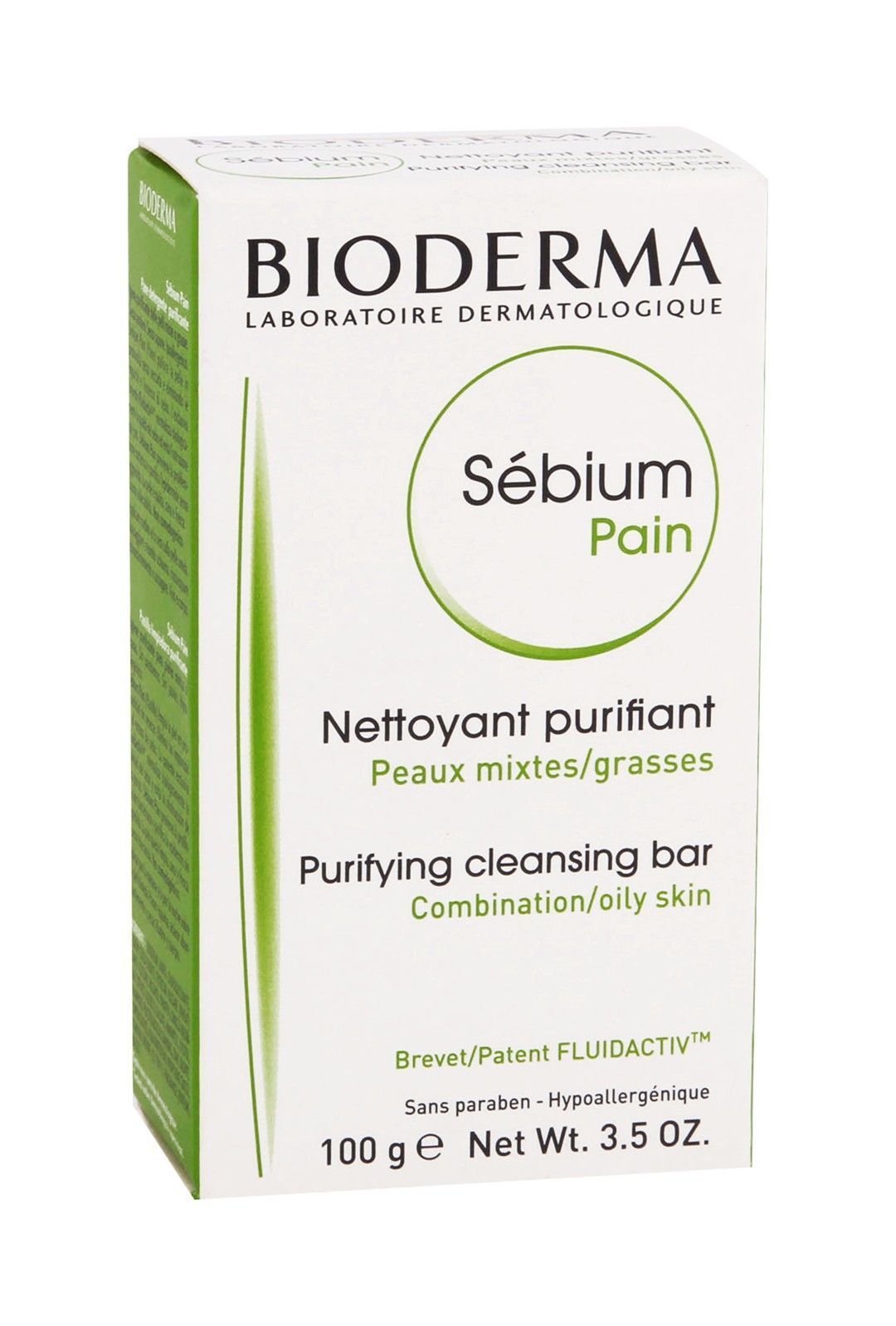 Bioderma Sebium Hypoallergenic Purifying & Cleansing Soap Bar, 100g
