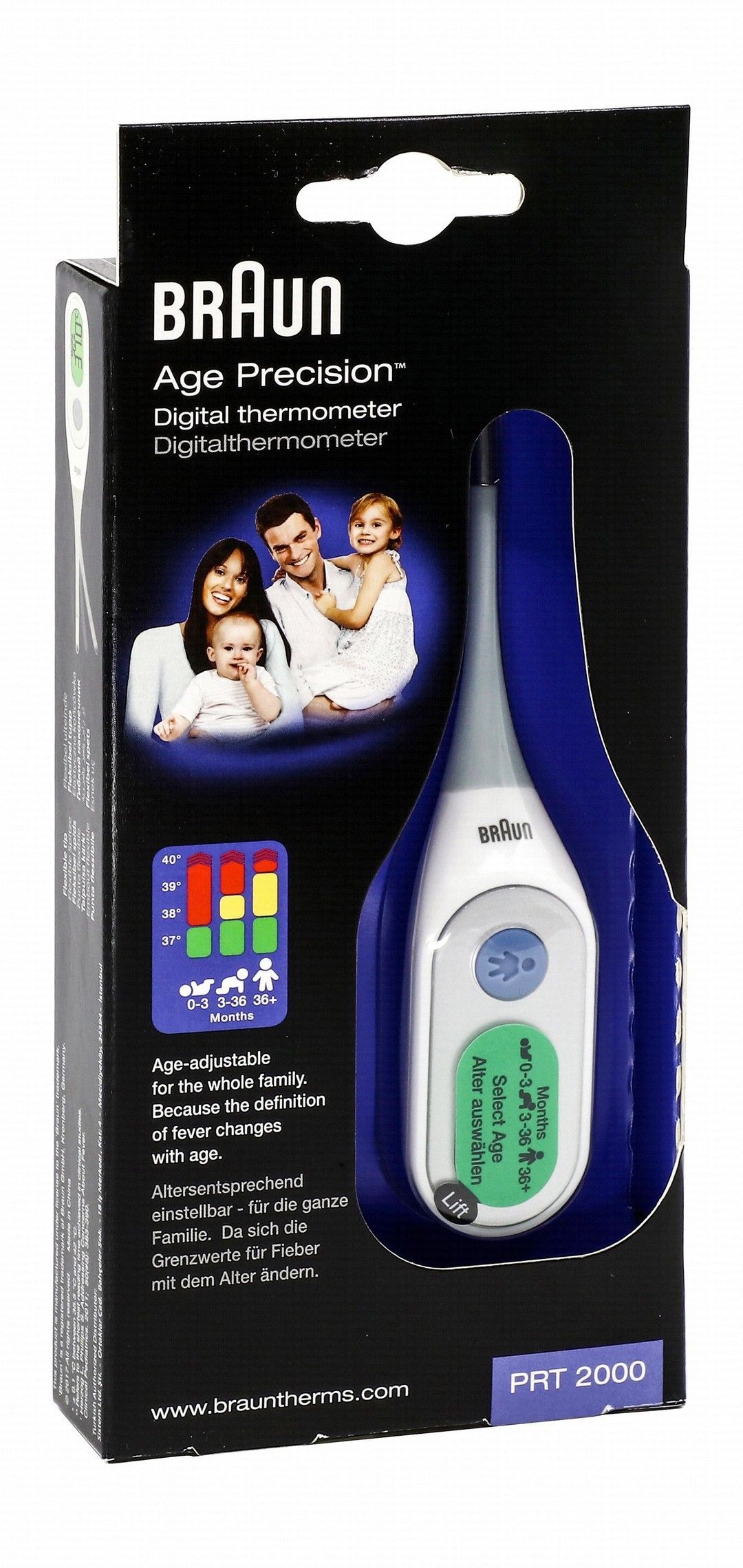 Braun Age Precision Digital Thermometer - PRT2000, 1 Piece