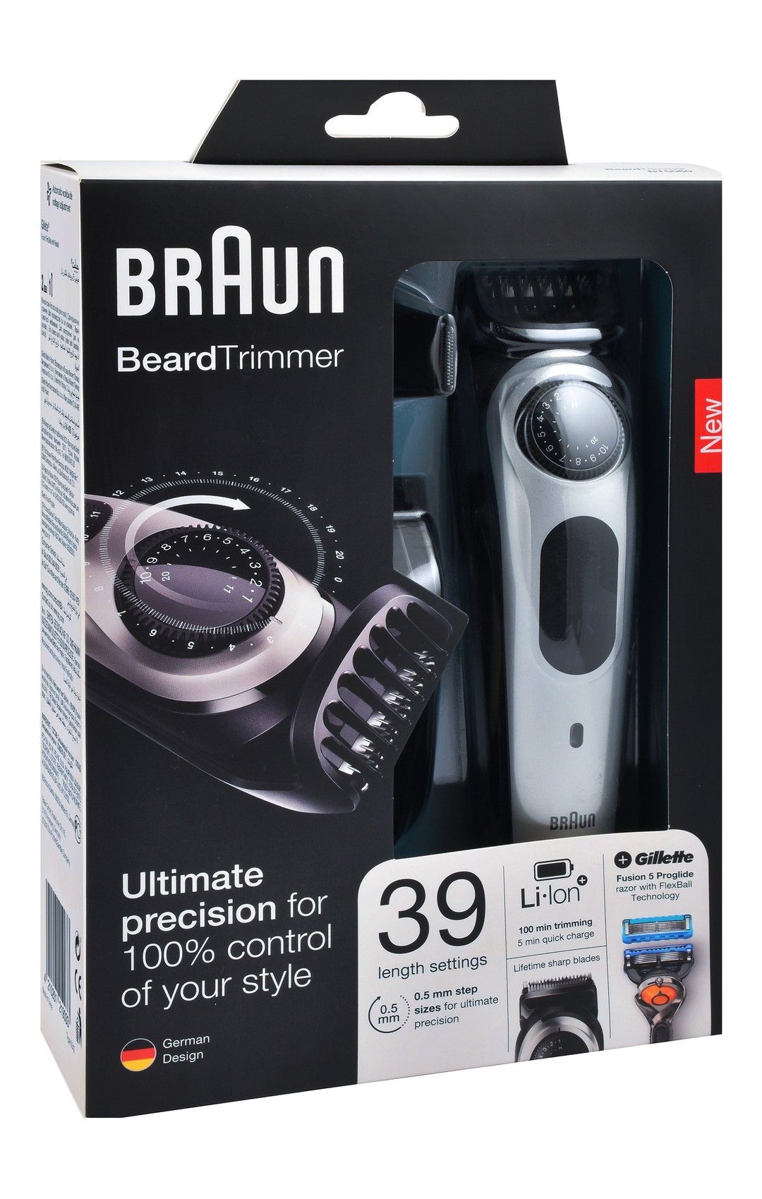 Braun Bread Trimmer Black With Gill Razor Black With Silver Bt5060