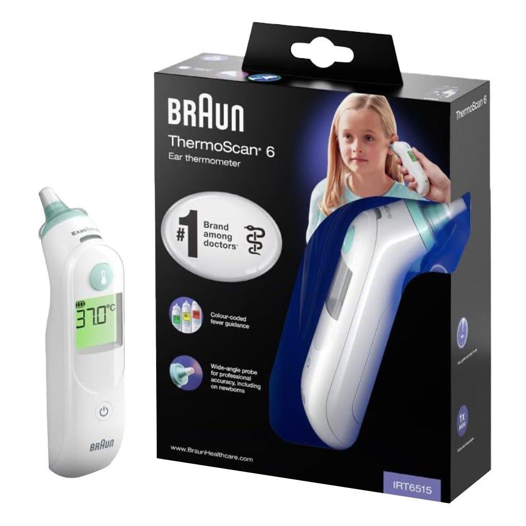 Braun IRT6515 Thermoscan 6 Ear Thermometer, 1 Pack